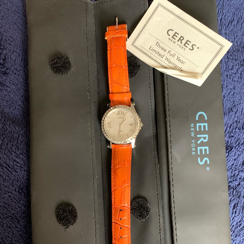 Ceres Orange stylish watch barely worn
